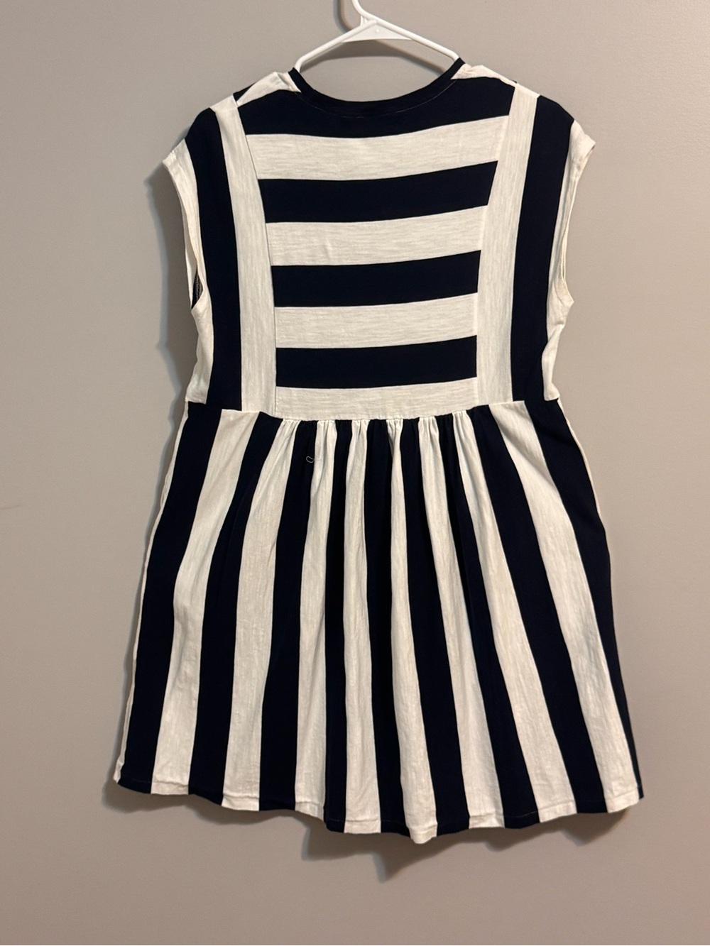 Boden Navy and white striped jersey tshirt Dress Women’s US 8P UK 12P
